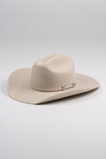 Cream Mustang 30X merino wool cowboy hat