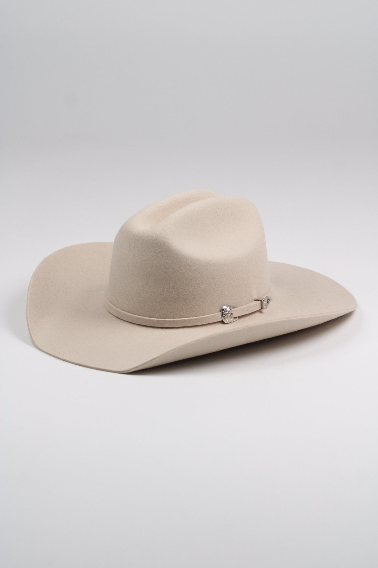 Cream Mustang 30X merino wool cowboy hat