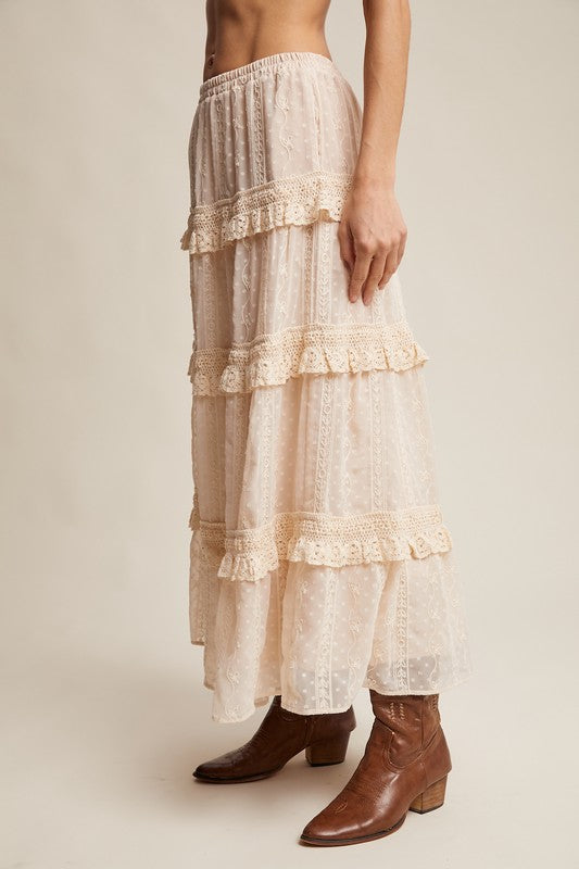 Desert Prairie lace skirt, view 5