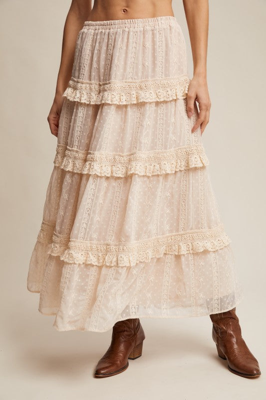 Desert Prairie lace skirt, view 3