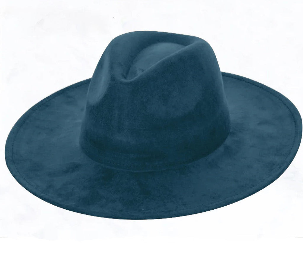 Marabou Blue Spotted Feather and Turquoise Slab Hat Band, Plus Choice of Hat