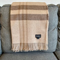 100% baby alpaca checkered throw, view 6