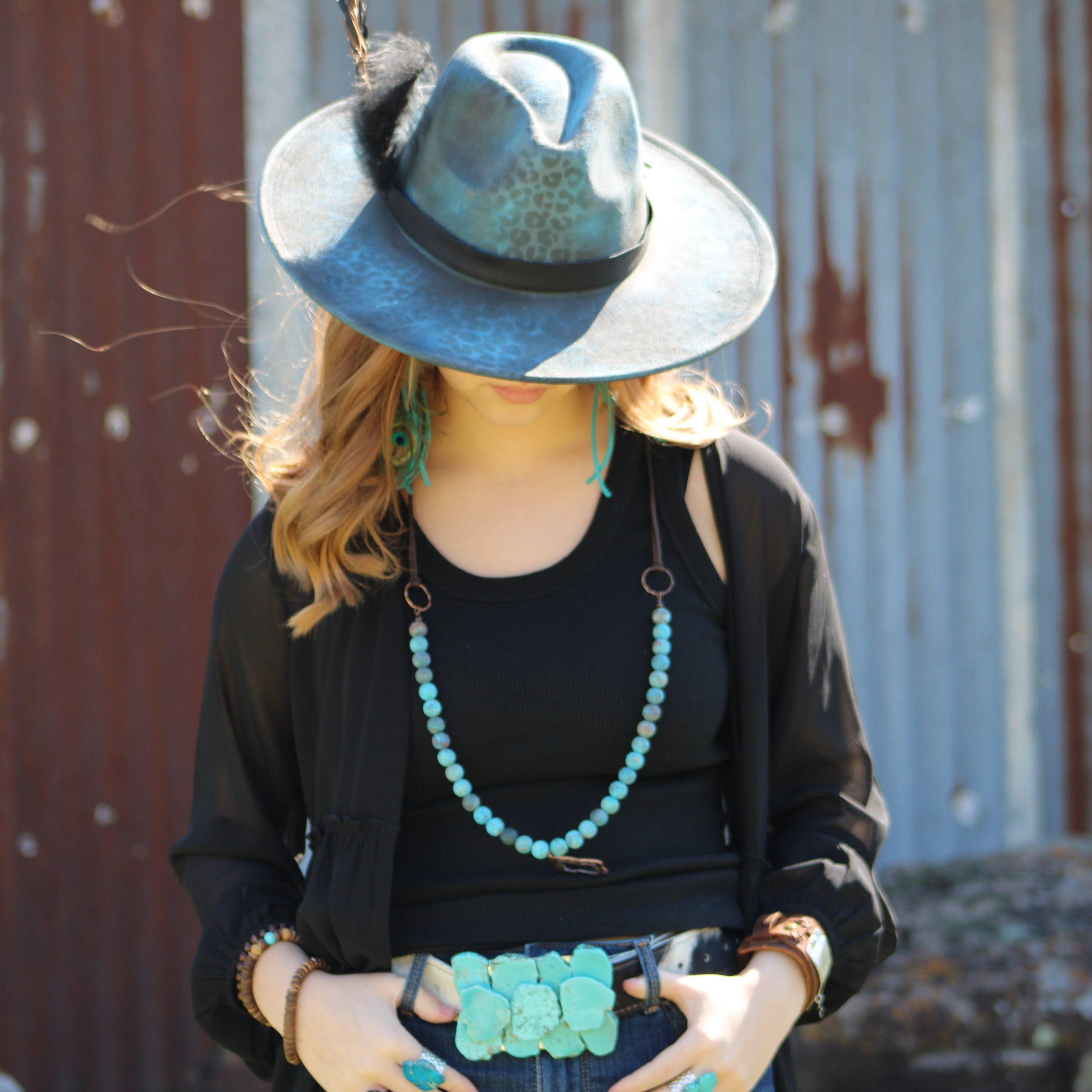 Large Turquoise Slab Belt Buckle
