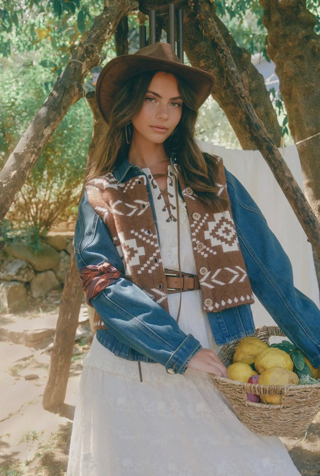 Jackson Hole southwestern knit vest, view 4