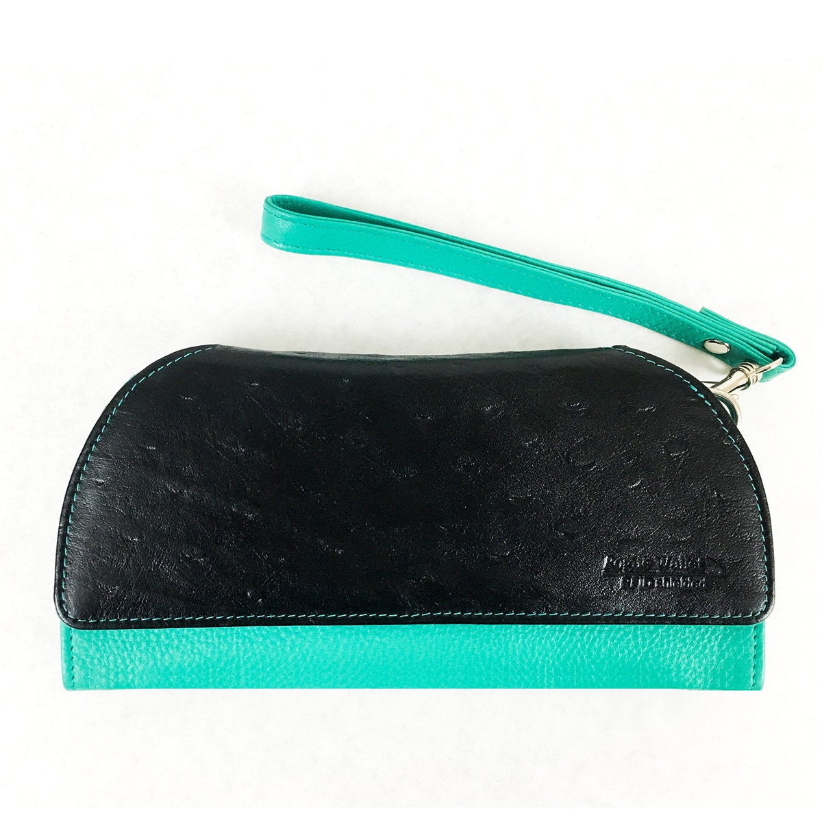 RFID Blocking Ostrich Print Clutch Wallet