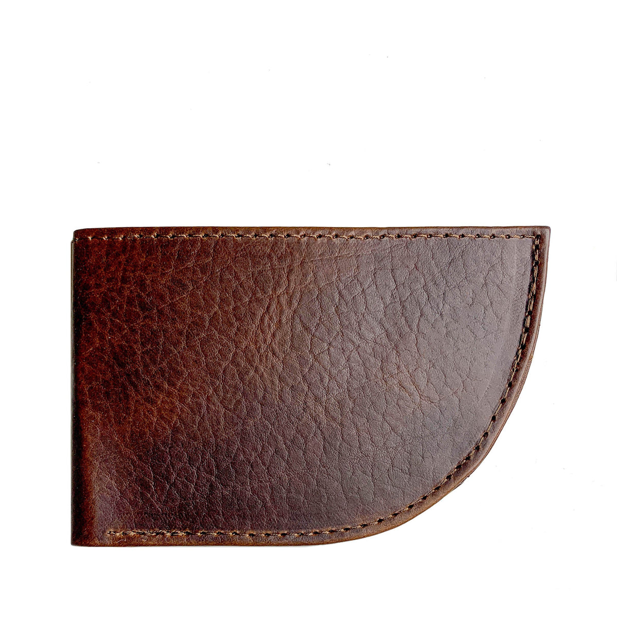 Nantucket Horween bison front pocket wallet