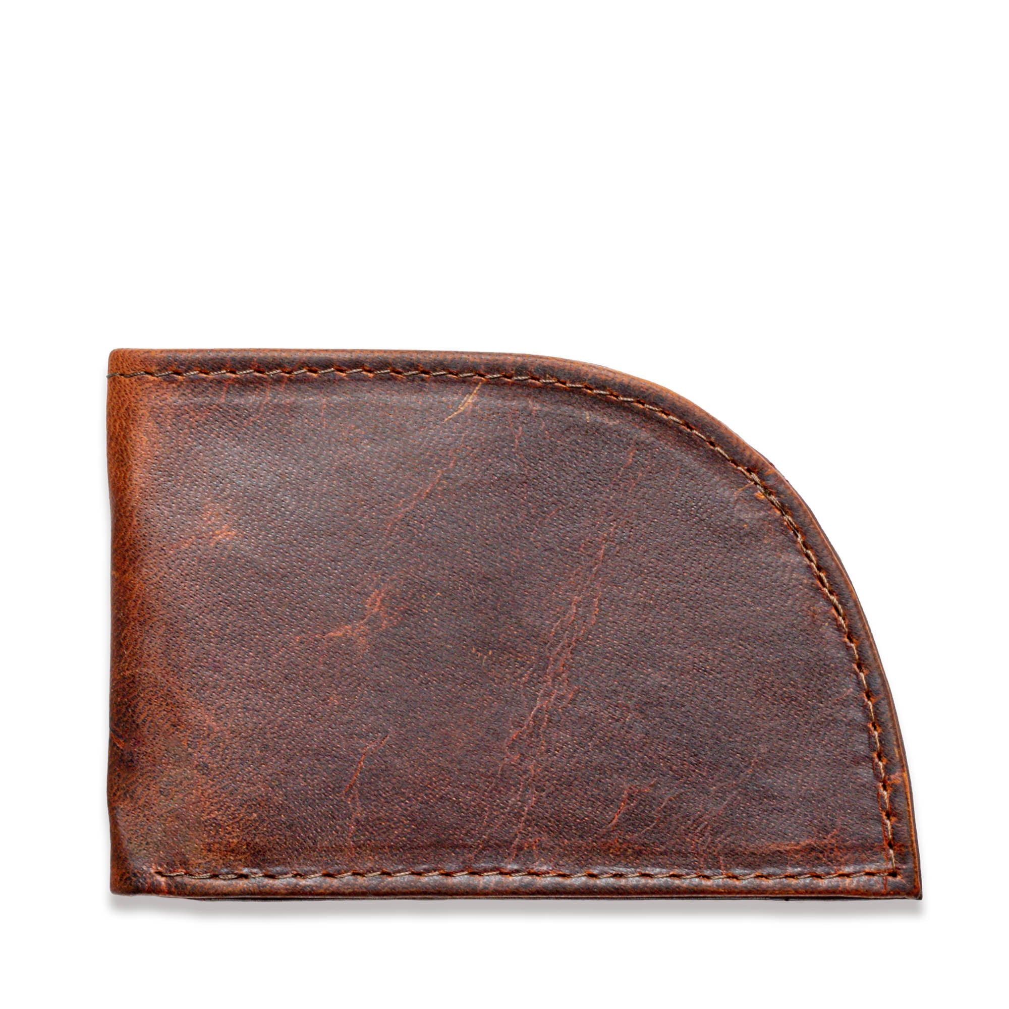 Moose leather front pocket wallet
