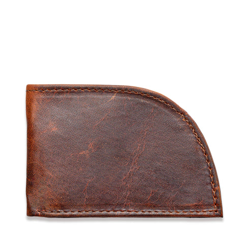 Moose leather front pocket wallet