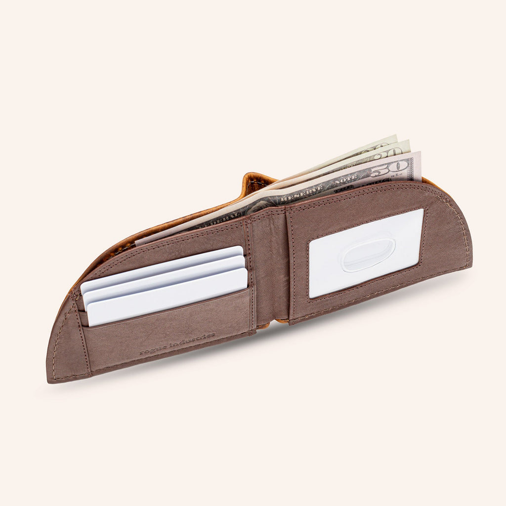 Moose leather front pocket wallet, view 2