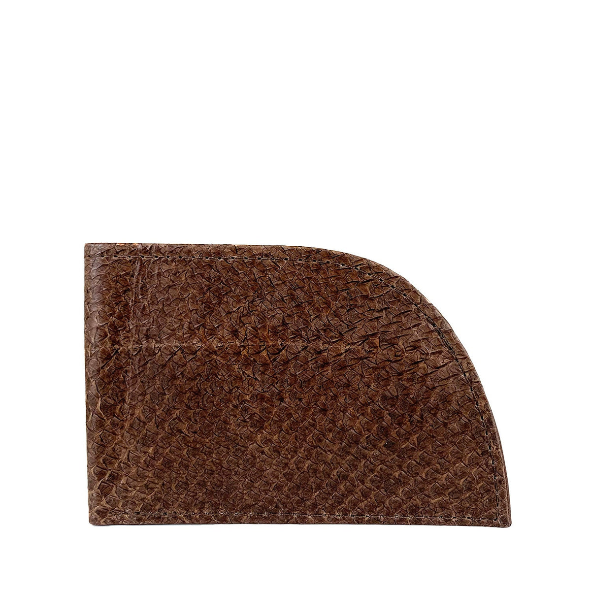 Salmon leather front pocket wallet, view 2