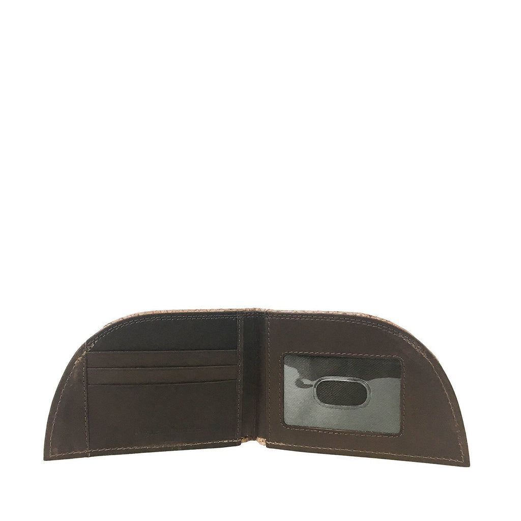Salmon leather front pocket wallet, view 3
