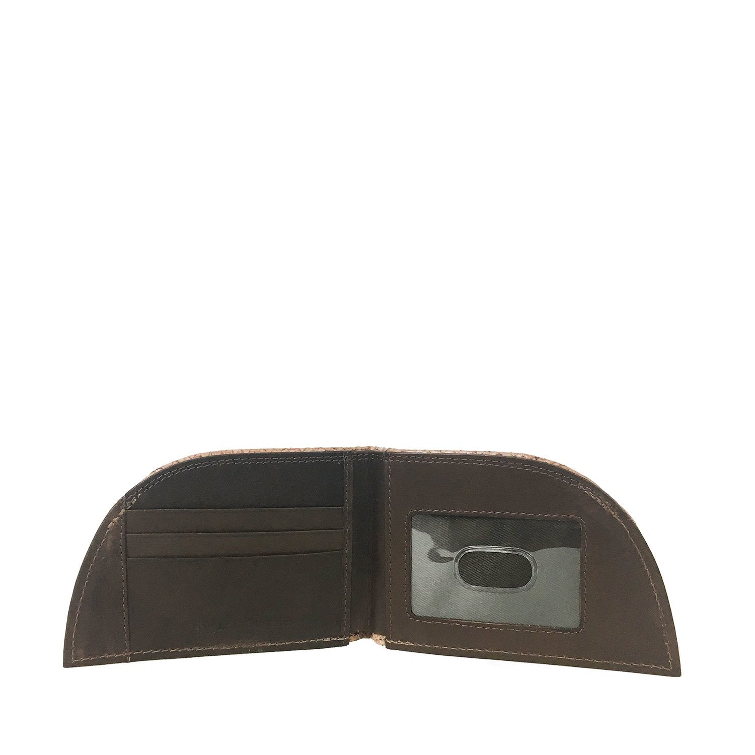 Salmon leather front pocket wallet, view 3