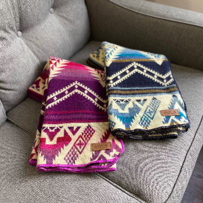 Andean alpaca baby blanket, view 4