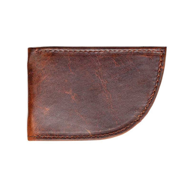 Nantucket moose leather front pocket wallet