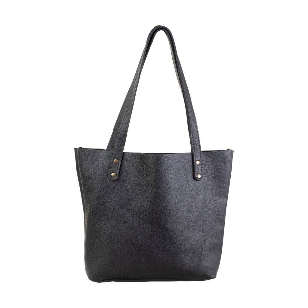 Fore Street full-grain leather tote bag, view 7