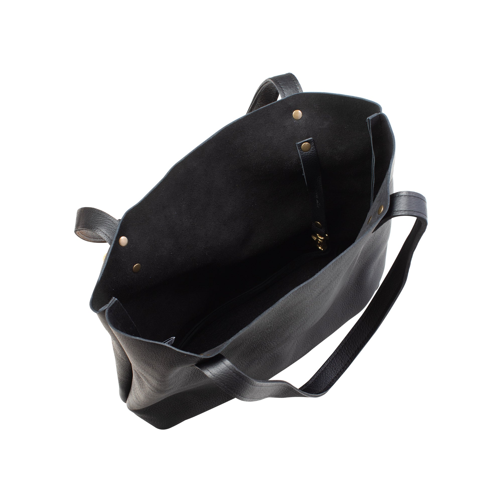 Fore Street full-grain leather tote bag, view 10