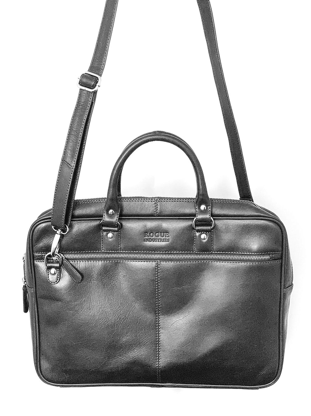 West End Slim Leather Laptop Bag