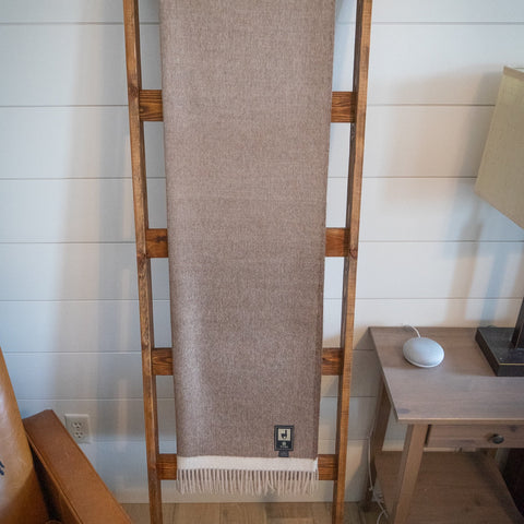 100% baby alpaca throw