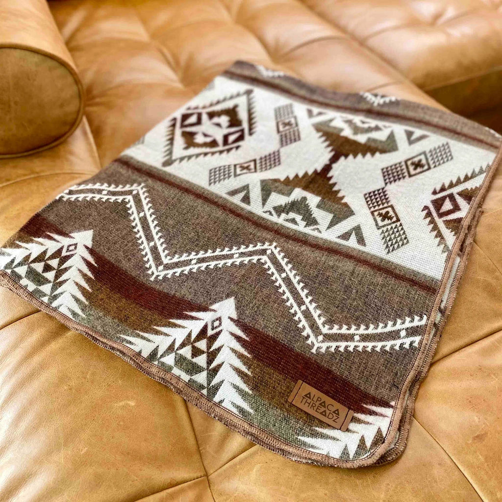 Andean alpaca baby blanket, view 9