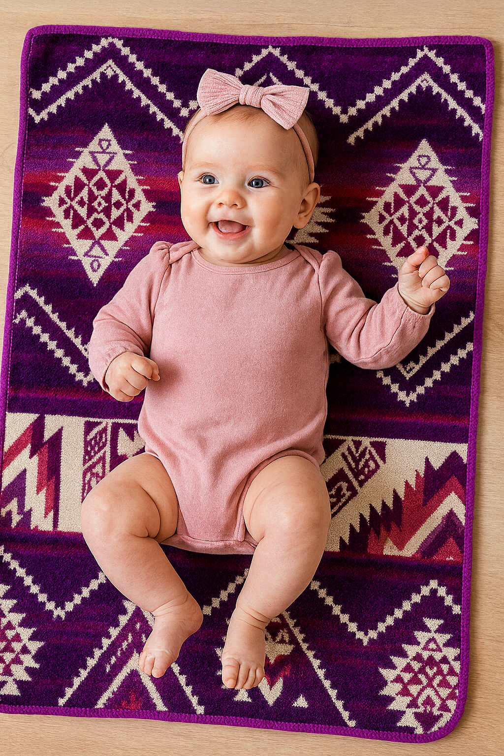 Andean alpaca baby blanket, view 2