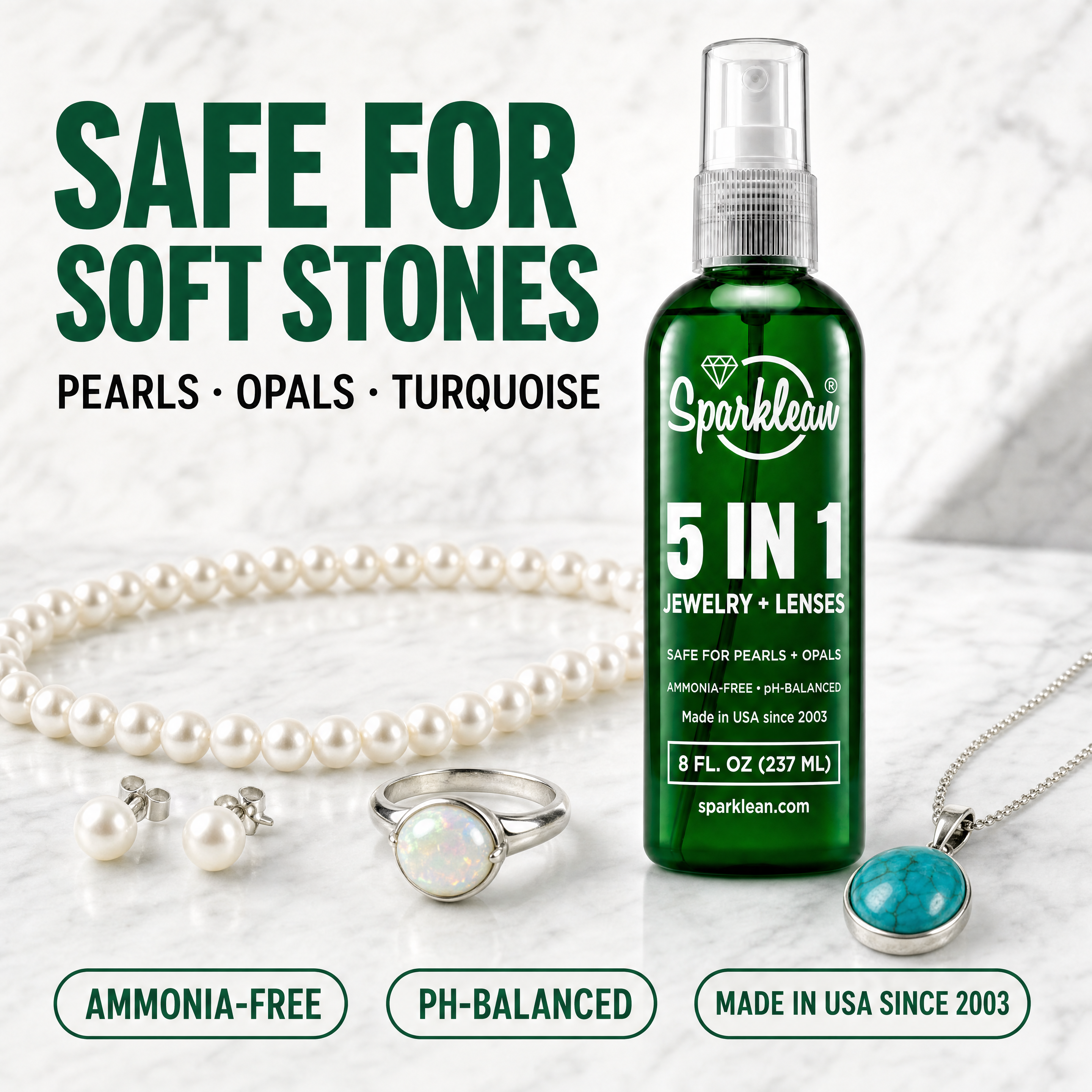 Sparklean® Original Cleaning Spray — Safe for jewelry, coatings & anti-fog