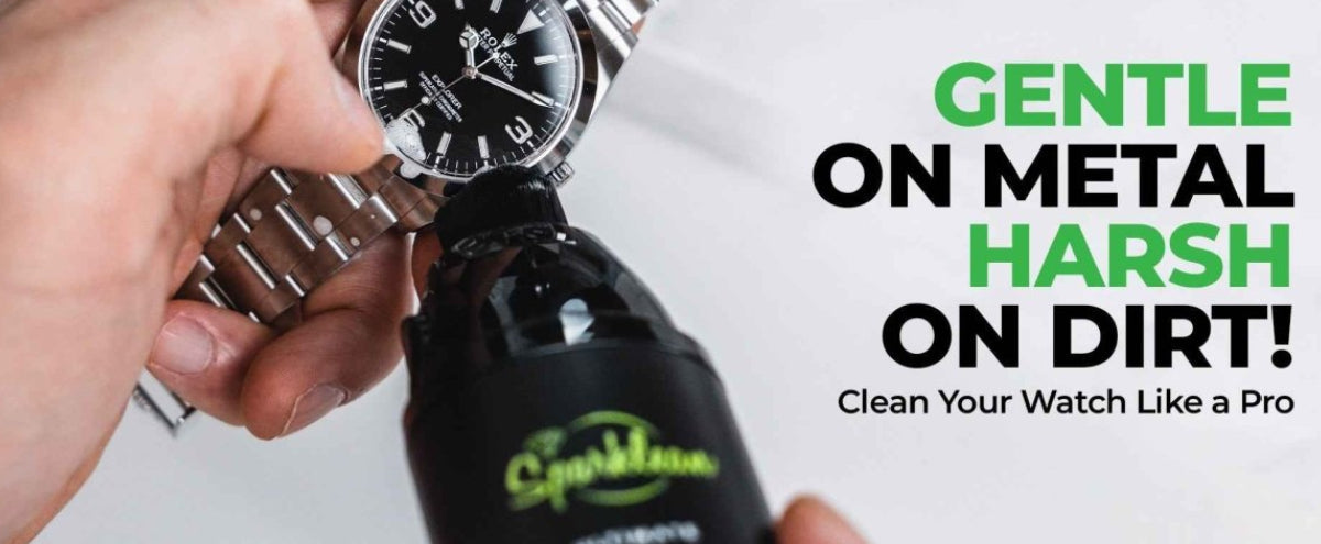 SparkBrush™ by Sparklean® — Soft-Bristle Watch & Jewelry Cleaner + Microfiber Cloth