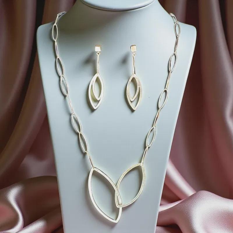 Interleaf Earrings, Sterling Silver Leaf Dangles, by Grace Chin, scale reference