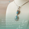 Skycrest Halo, Golden Hills Turquoise Pendant, Navajo Sterling, by Randy Billy